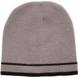Acrylic Knit Beanie's with Double Stripe