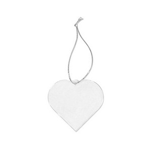 Acrylic Style Heart Ornament