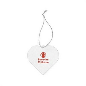 Acrylic Style Heart Ornament