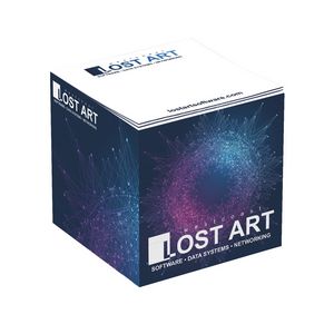 Adhesive Cube | 3 3/8" x 3 3/8" x 3 3/8" | Full Color