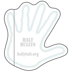 Adhesive Die Cut Pad | 4" x 4" | 25 Sheet | Hand Stock Shape
