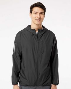 AdidasÂ® Hooded Full Zip Windbreaker