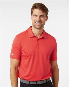 AdidasÂ® Textured Stripe Polo Shirt