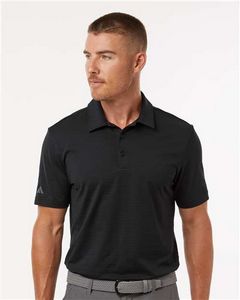 AdidasÂ® Textured Stripe Polo Shirt