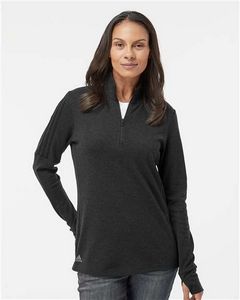 AdidasÂ® Women's 3-Stripes Quarter Zip Sweater