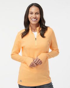 AdidasÂ® Women's 3-Stripes Quarter Zip Sweater