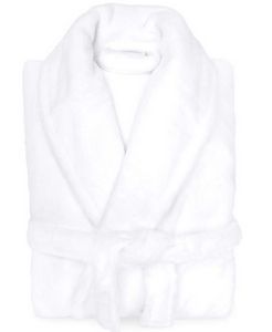 Adult Robes - Solid - Kapuaâ„¢ Cotton Velour - White - Large