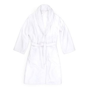 Adult Robes - Solid - Kapuaâ„¢ Cotton Velour - White - S/M