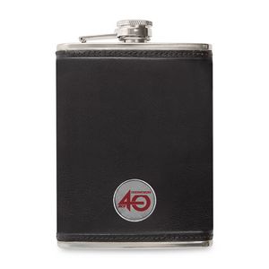 Ahead Leather Flask - Black