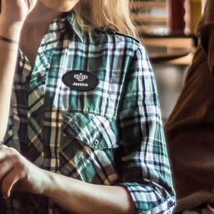 Alamo Oval Leatherette Name Badge