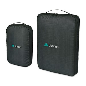 Alba Compression Packing Cube Set - Black Sand
