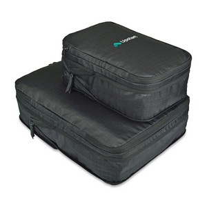 Alba Compression Packing Cube Set - Black Sand