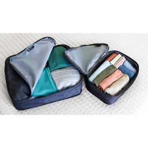 Alba Compression Packing Cube Set - Black Sand