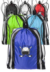 Alias Large Reflector Drawstring Backpacks