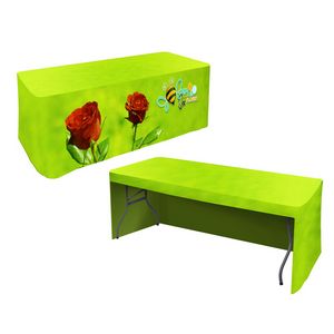 All Over Full Color Dye Sub Table Cover - fitted poly 3-sided
