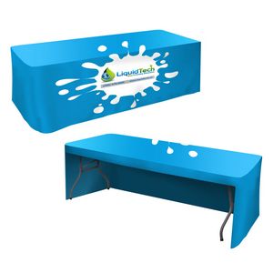 All Over Full Color Dye Sub Table Cover - fitted poly 3-sided