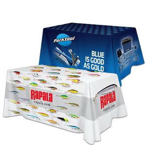 All Over Full Color Dye Sub Table Cover - flat poly 4-sided