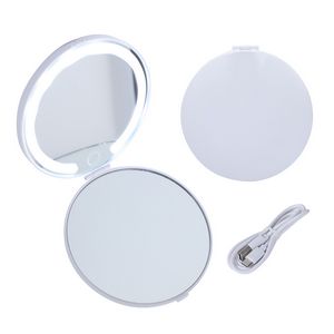 Allure Rechargeable Dual Pocket Mirrors with 2 Light Modes