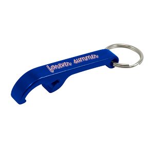 Aluminum Bottle Opener w/Keychain