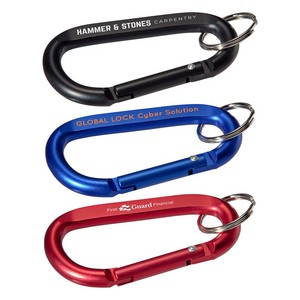 Aluminum Carabiner with Key Ring