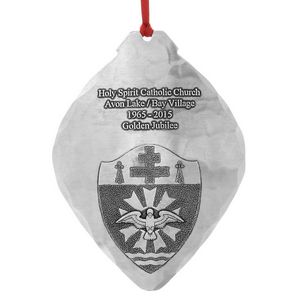 Aluminum Diamond Bulb Ornament