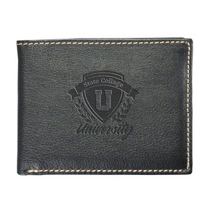 Andrew PhilipsÂ® Leather Contrast Stitch Billfold Wallet