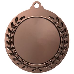 Antique 3rd Place Wreath Award Medallion (2-3/4")
