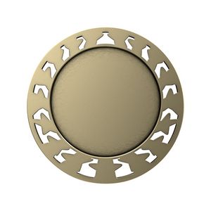 Antique Book & Lamp Star Medal (2-1/2")