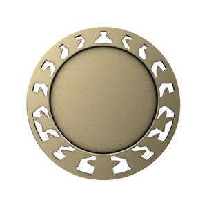 Antique Hockey Star Medal (2-1/2")
