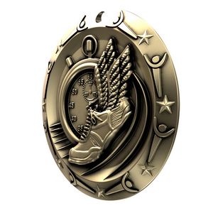 Antique Track World Class Medallion (3")