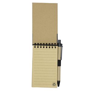 "Arcata" Eco Inspired Jotter Notepad Notebook with Matching Color Eco Inspired Paper Pen