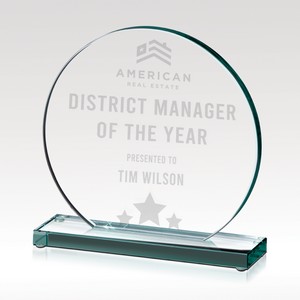 Around Jade Glass Award - Large