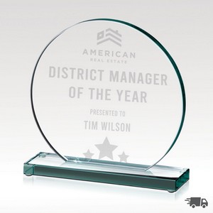 Around Jade Glass Award - Large