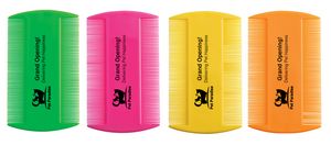 Assorted Neon Flea Comb (3.5" x 2.063")