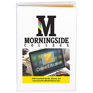 "Atherton Pl" Compact Sticky Notes & Flags Notepad Notebook (Full Color)