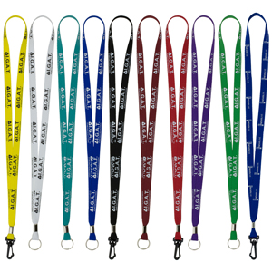 "Auburn" 1/2" Overseas Silkscreen Lanyard (Overseas Production 8-10 Weeks)
