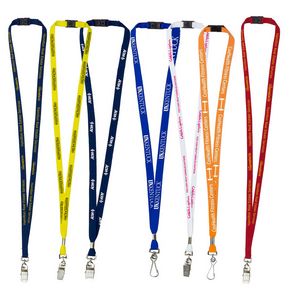 "Auburn" 3/8" Import Air Ship Silkscreen Lanyard (Overseas Production 8-10 Weeks)