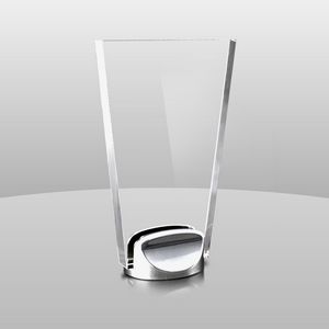 Award w/Chrome Metal Base Award (6"x4"x2")