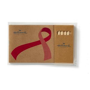 Awareness Ribbon Adult Coloring Book & 6-Color Pencil Set To-Go