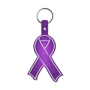 Awareness Ribbon Flexible Key Tag