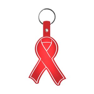 Awareness Ribbon Flexible Key Tag