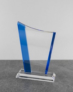 Azure Crescent Crystal Award - Medium