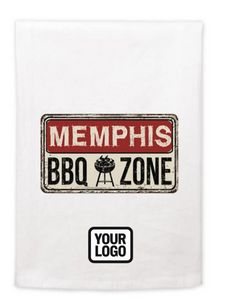 BBQ Themed Kitchen Towel w/Logo