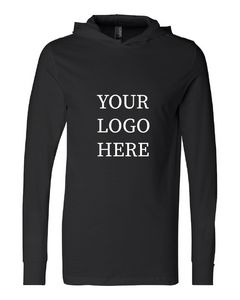 BELLA + CANVASÂ® Jersey Hooded Long Sleeve Tee