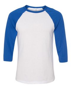 BELLA + CANVASÂ® Three-Quarter Sleeve Baseball Tee