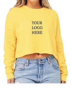 BELLA + CANVASÂ® Women's Crop Crew Fleece