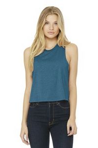 BELLA+CANVAS Women's Racerback Cropped Tank.