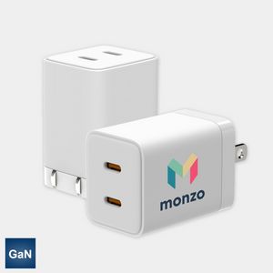 BLOK 2.0 (GAN) - DUAL USB-C GaN CHARGER