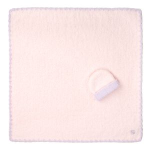 Baby Blanket - Trim w/ Cap - Chenilla Classicâ„¢ - Pink / Iris - 30*30