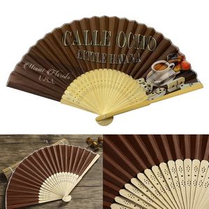 Bamboo Cloth Face Hand Fan